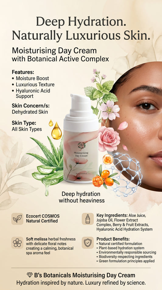 Hydrating daily face cream designed for dry and dehydrated skin to restore softness, elasticity, and natural radiance.