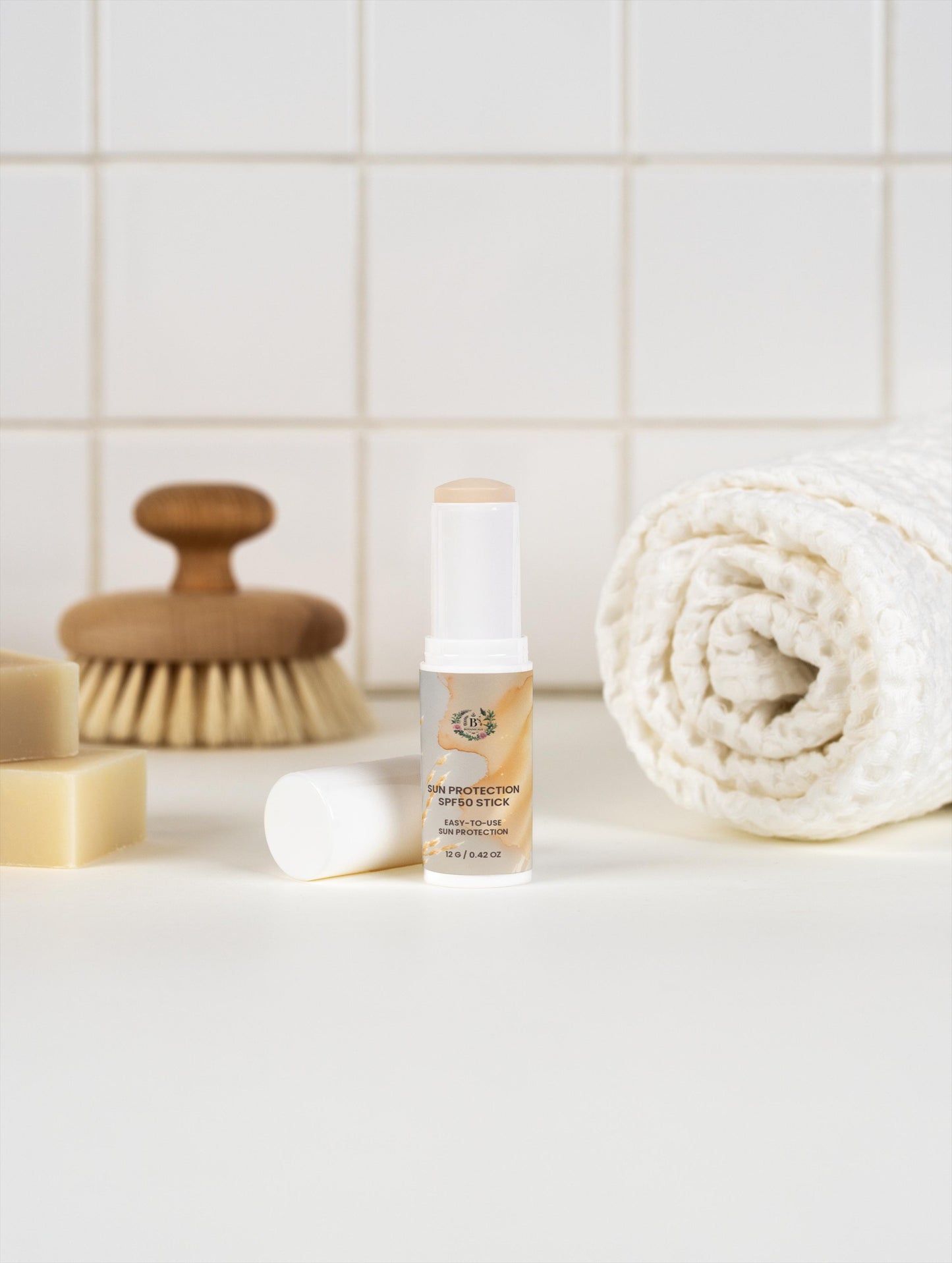 Sun Protection SPF50 mineral sunscreen stick untinted for daily face UV protection