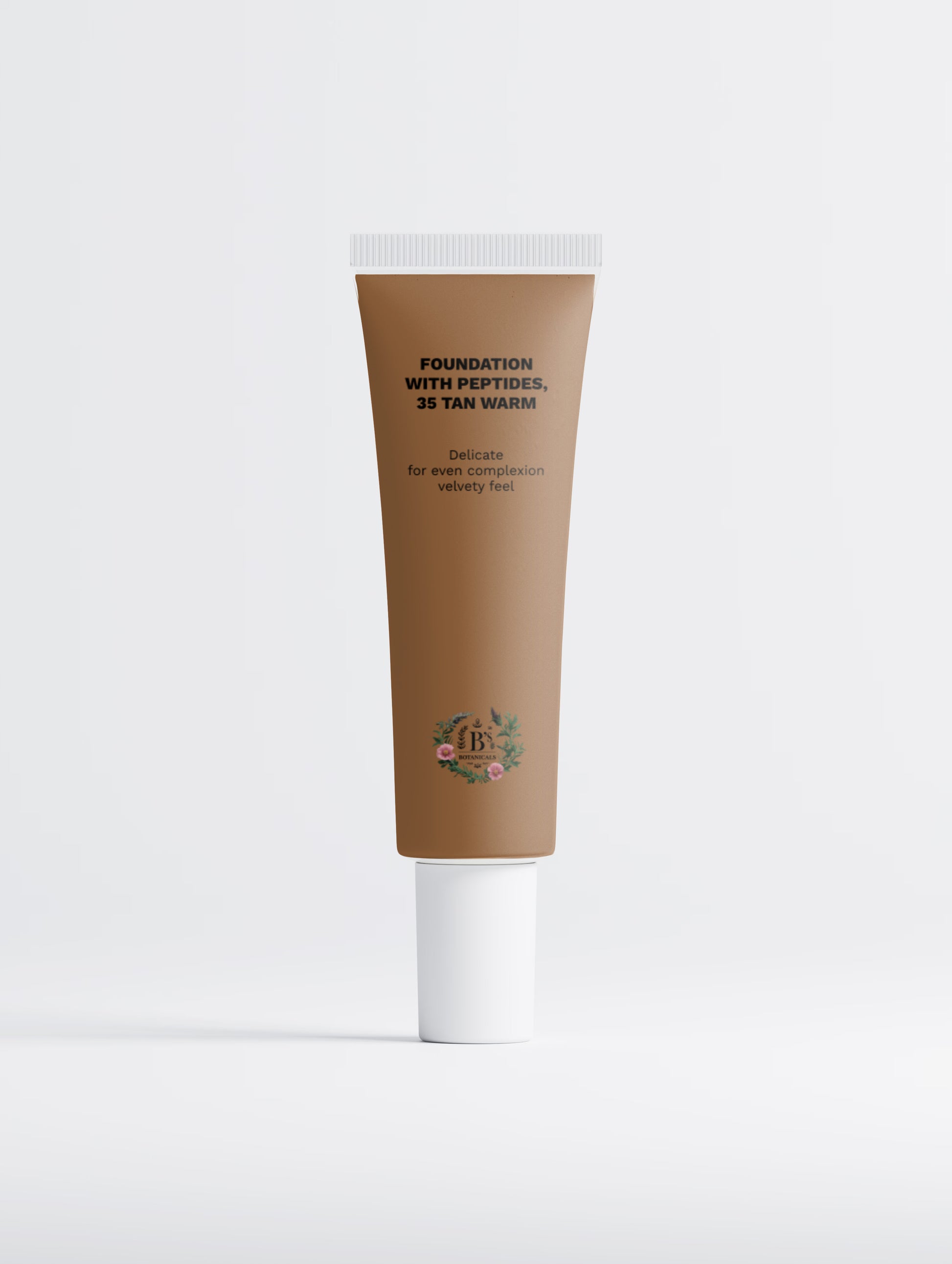 35 Tan Warm peptide foundation for tan skin with warm undertones and a natural semi-matte finish