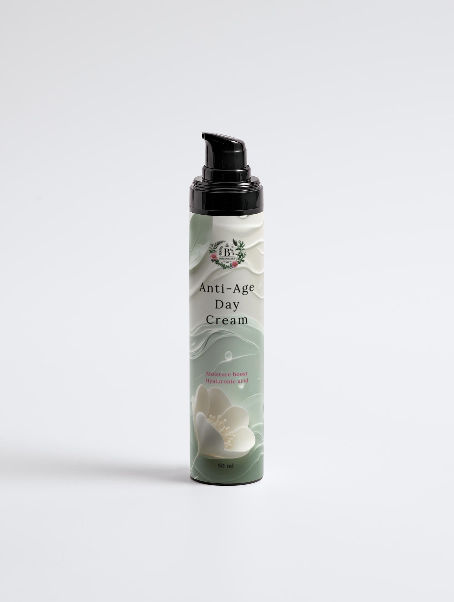 Hydrating anti-aging face cream in a premium jar, shown with smooth creamy texture, designed for daily use to nourish skin, boost radiance, and support firmer, more youthful-looking skin.