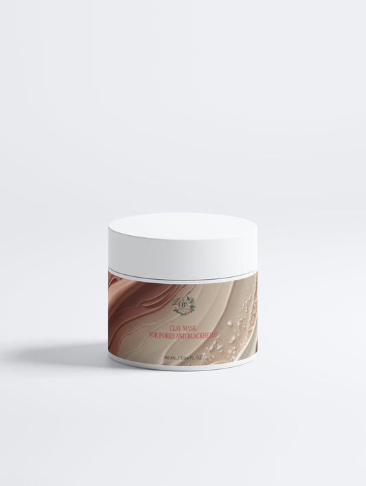 Pore minimizing clay mask for oily skin and clogged pores with botanical ingredients