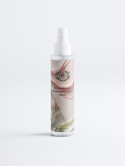 Dermatologically tested microbiome face mist spray for calming and refreshing sensitive skin