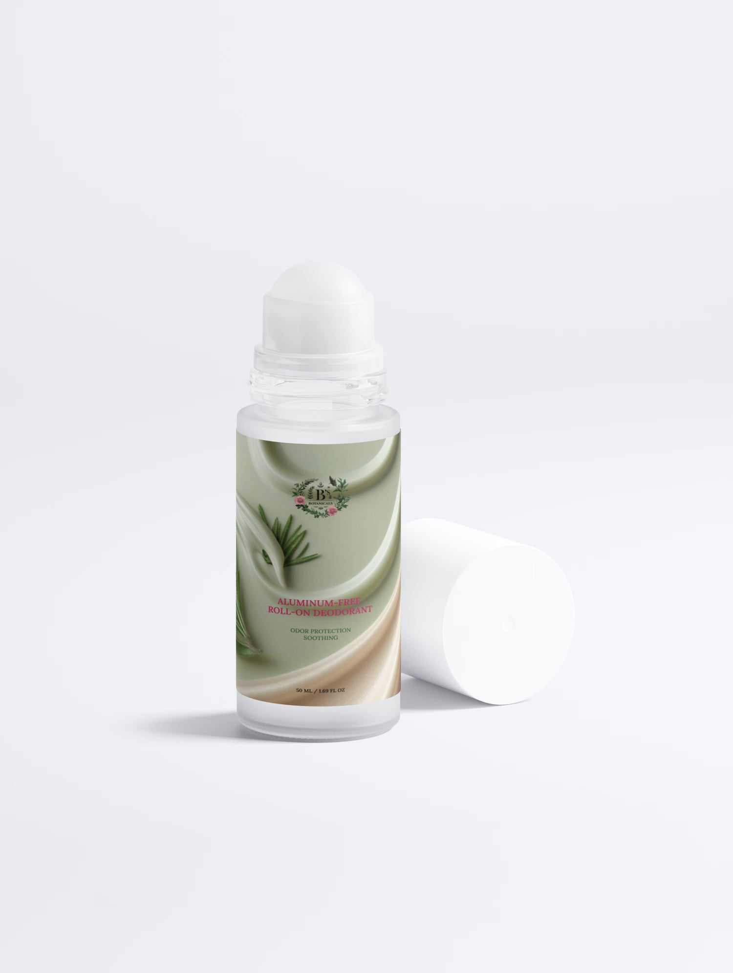 Natural vegan roll-on deodorant with a botanical formula for everyday use